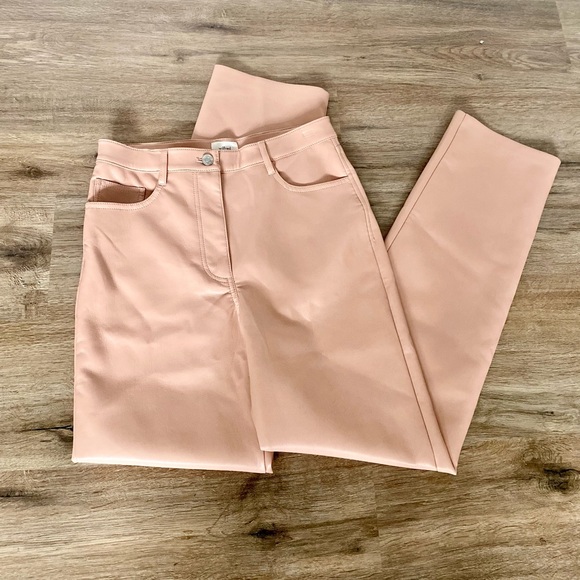 Aritzia Pants - Aritzia Pink Leather Pants New w/o Tags